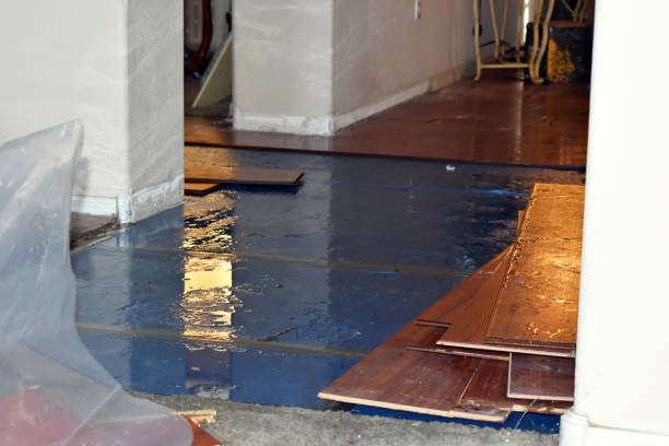 Professional Emergency Water Damage Restoration technician working in Sardinia, OH